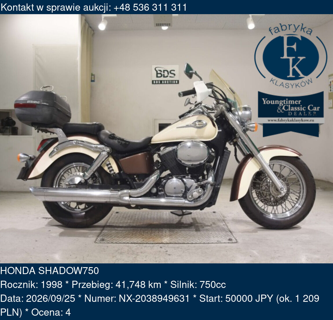 HONDA SHADOW750 1998 - zdjęcie 2