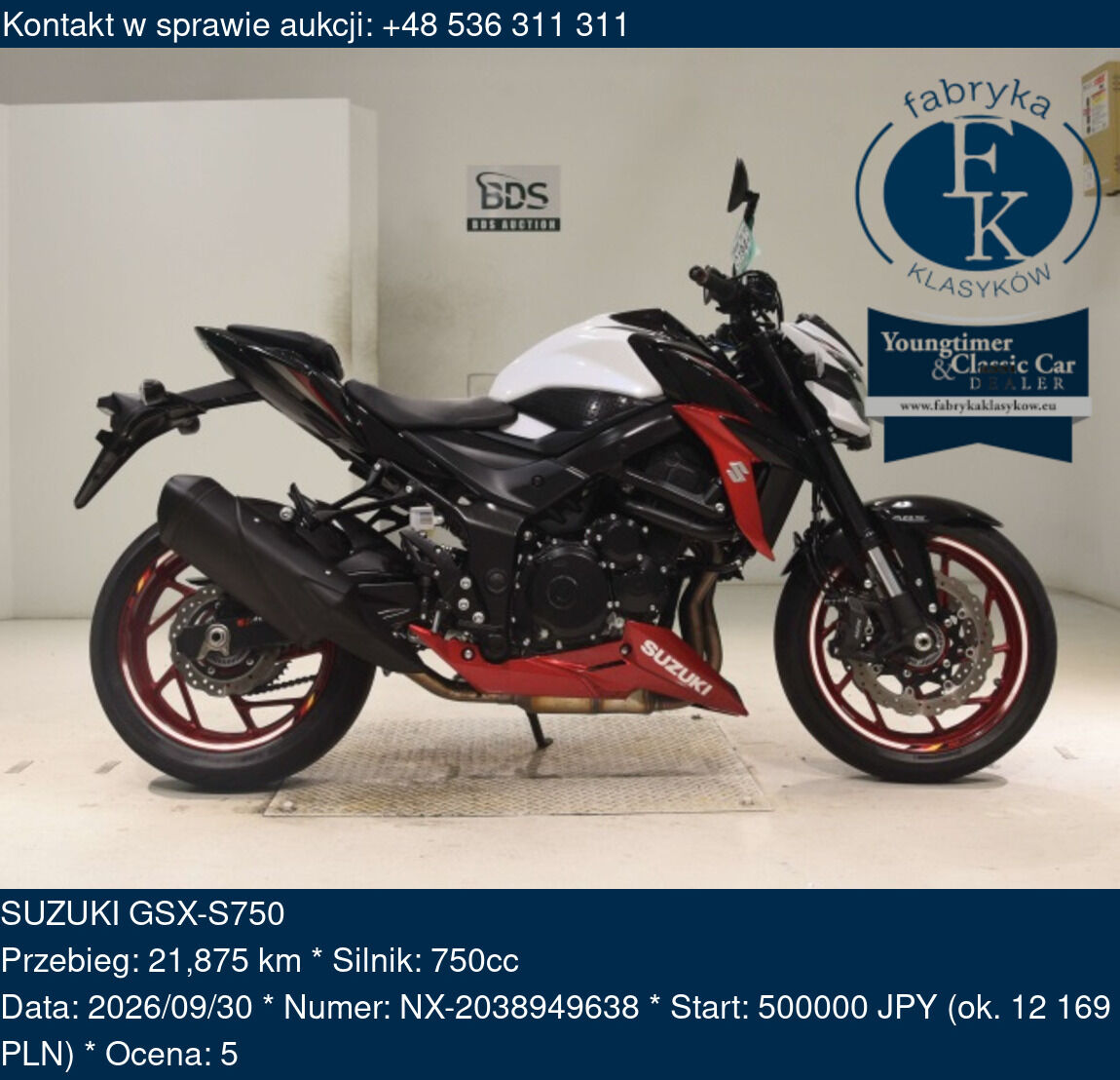 SUZUKI GSX-S750  - zdjęcie 2