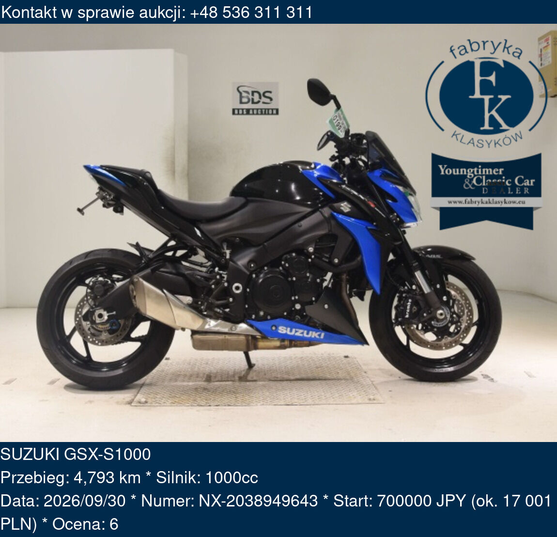 SUZUKI GSX-S1000  - zdjęcie 2