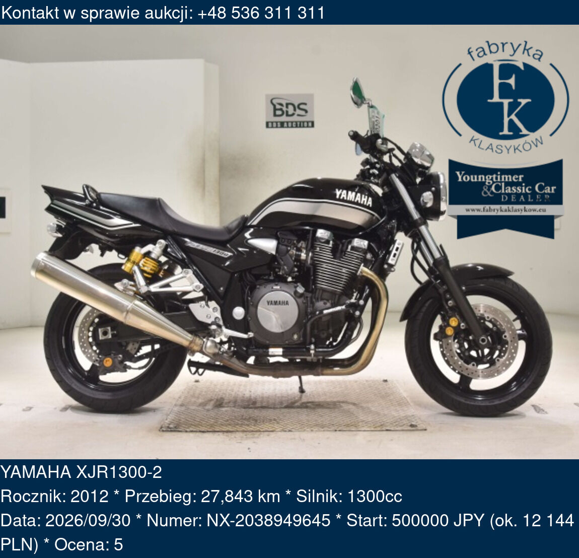YAMAHA XJR1300-2 2012 - zdjęcie 2