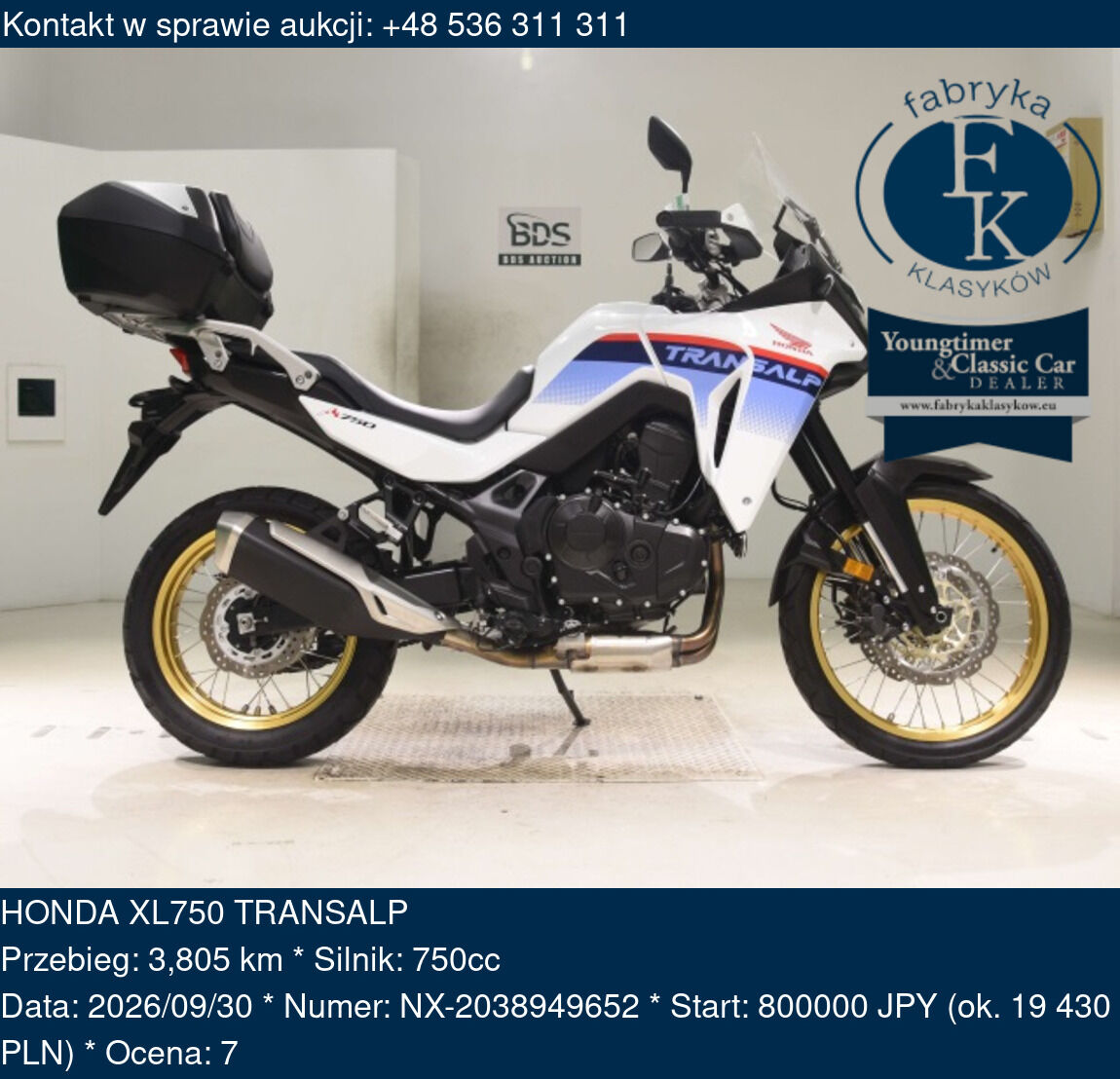 HONDA XL750 TRANSALP  - zdjęcie 2