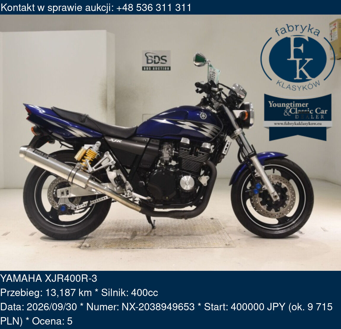 YAMAHA XJR400R-3  - zdjęcie 2