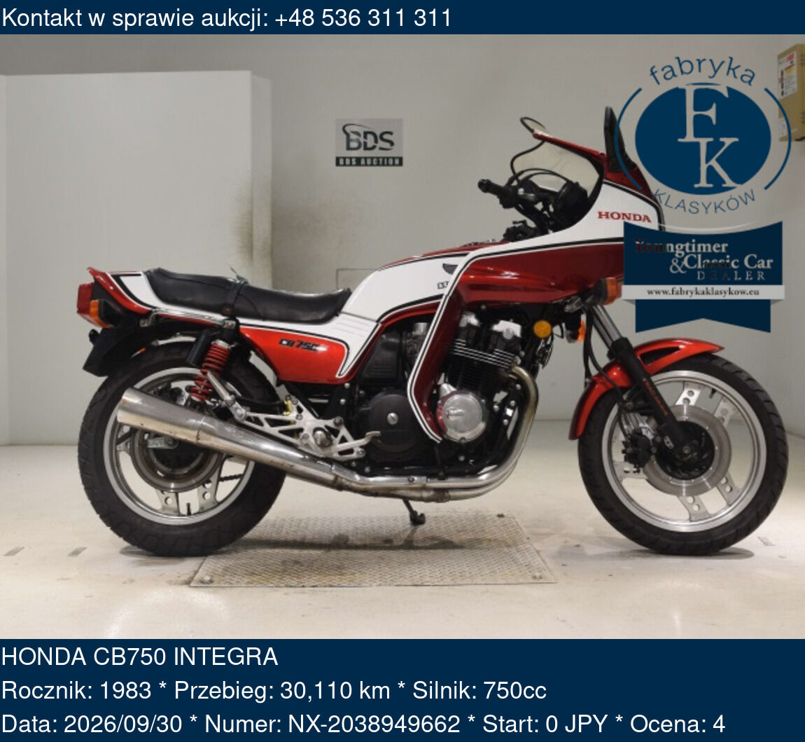 HONDA CB750 INTEGRA 1983 - zdjęcie 2