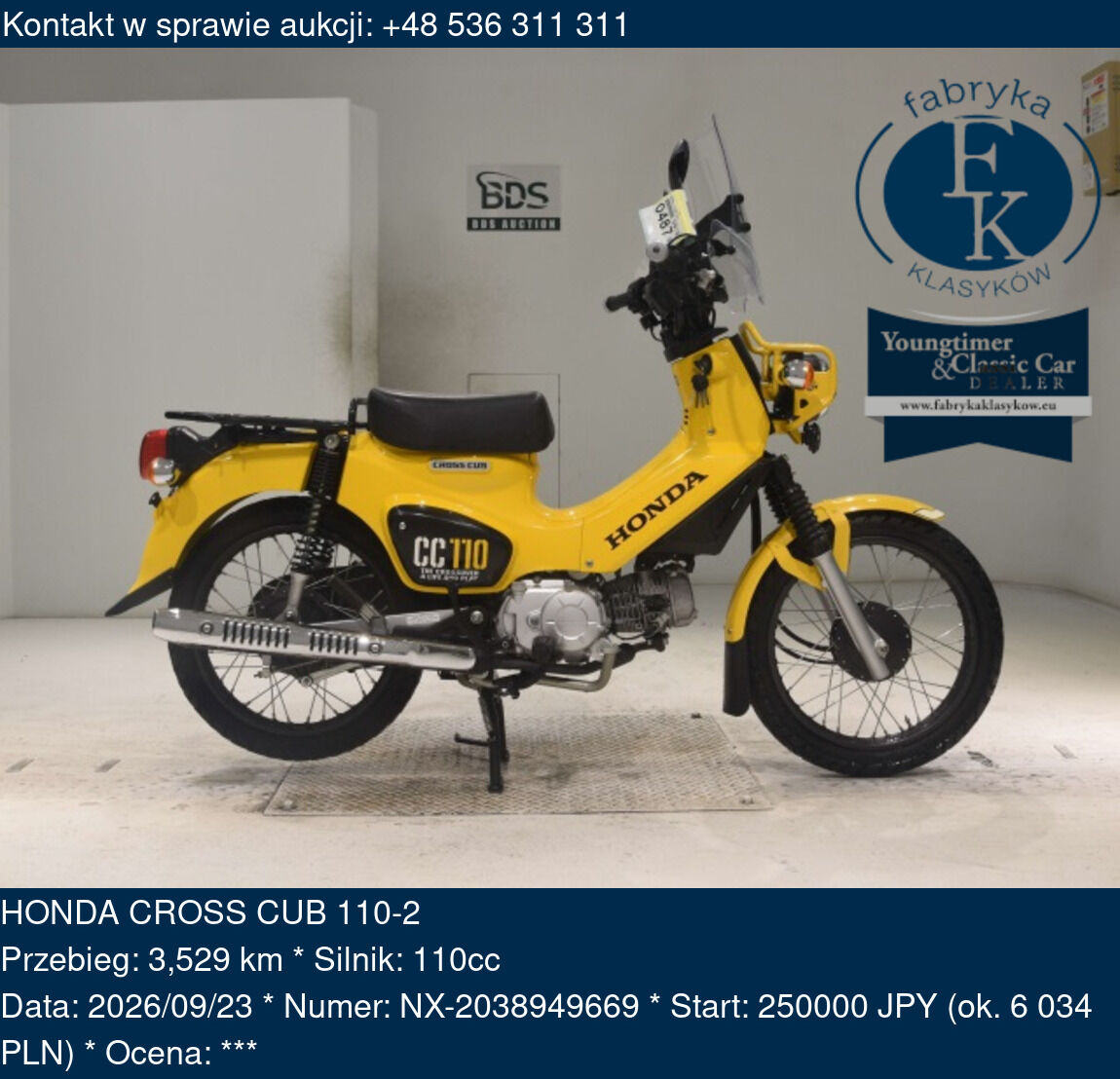 HONDA CROSS CUB 110-2  - zdjęcie 2