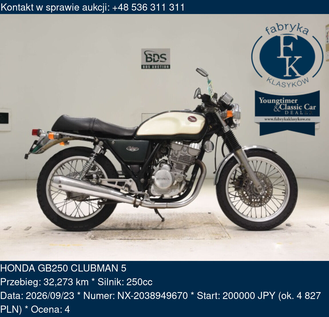 HONDA GB250 CLUBMAN 5  - zdjęcie 2