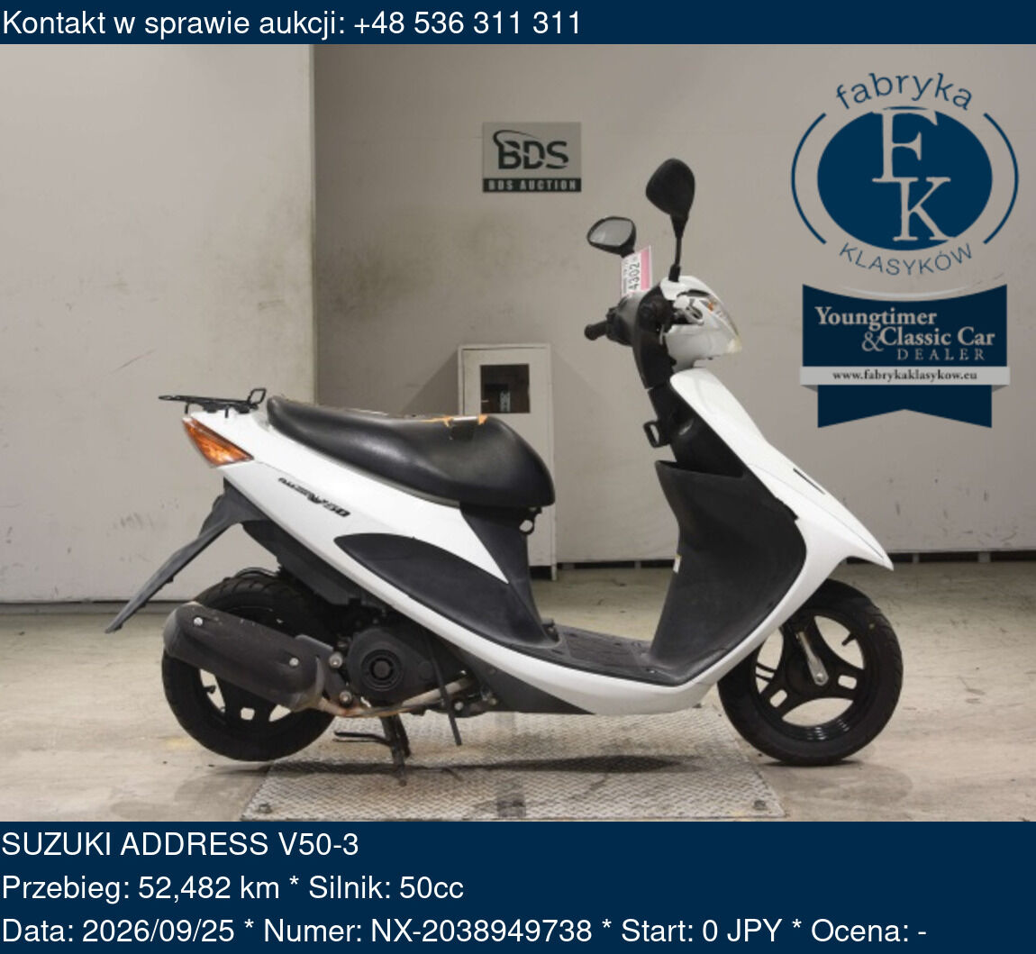 SUZUKI ADDRESS V50-3  - zdjęcie 2
