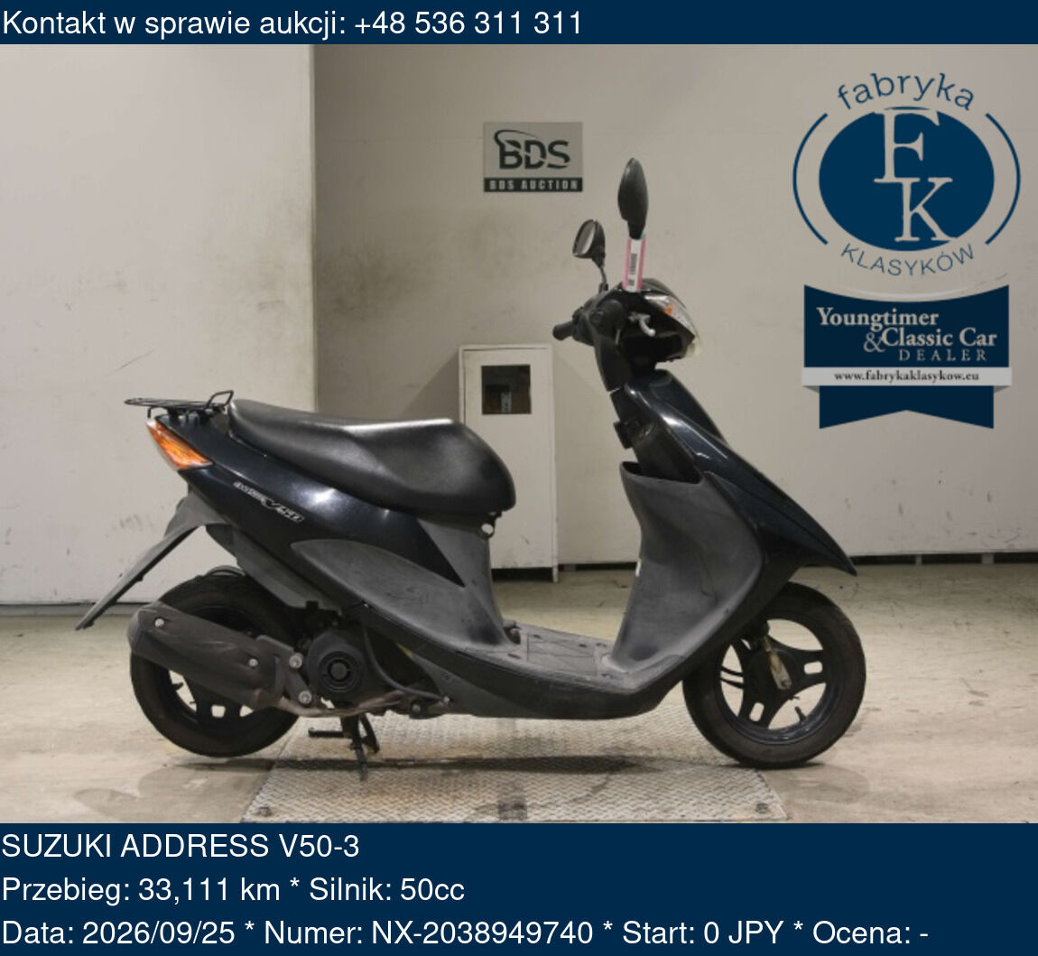 SUZUKI ADDRESS V50-3  - zdjęcie 2
