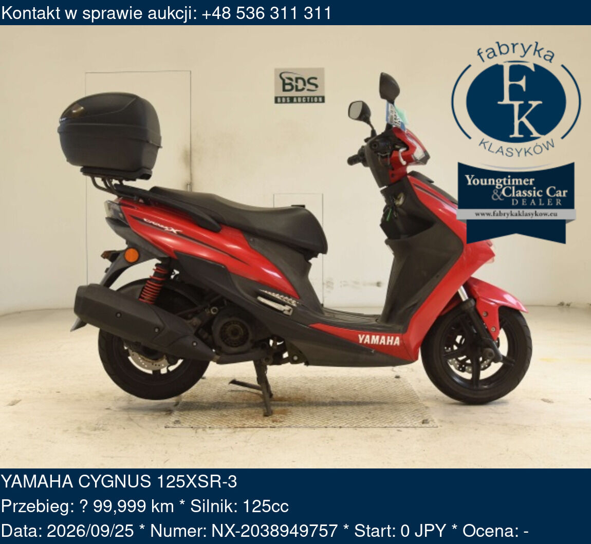 YAMAHA CYGNUS 125XSR-3  - zdjęcie 2