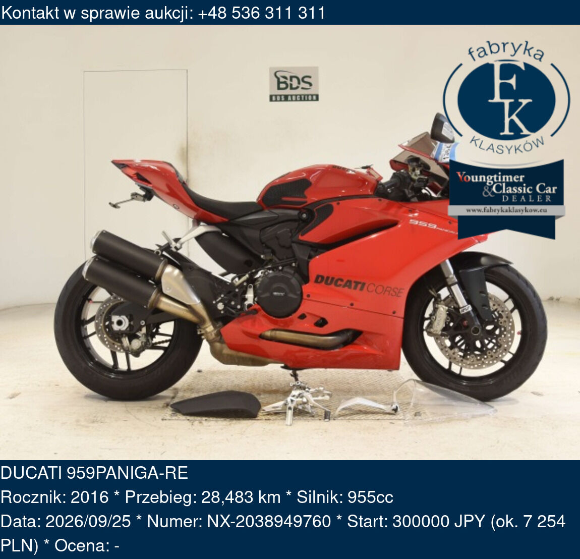 DUCATI 959PANIGA-RE 2016 - zdjęcie 2