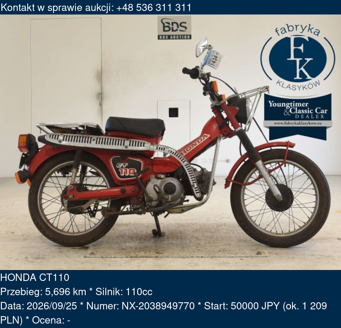HONDA CT110  - zdjęcie 2