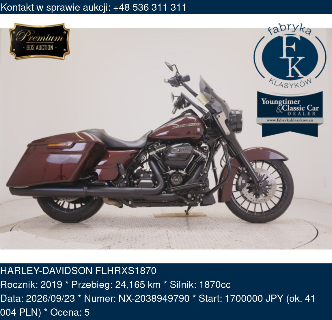 HARLEY-DAVIDSON FLHRXS1870 2019 - zdjęcie 2