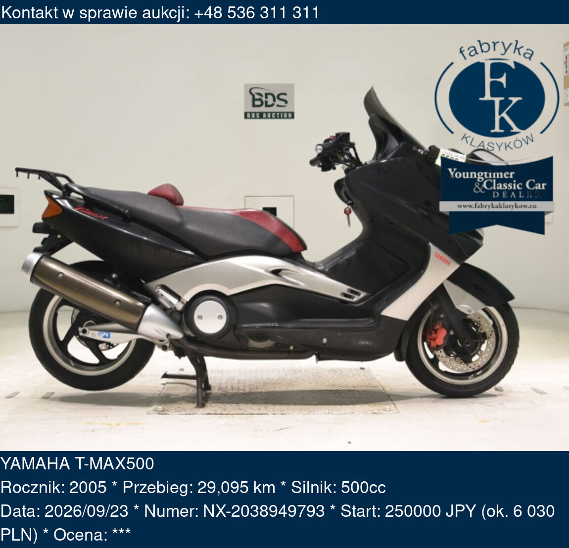 YAMAHA T-MAX500 2005 - zdjęcie 2