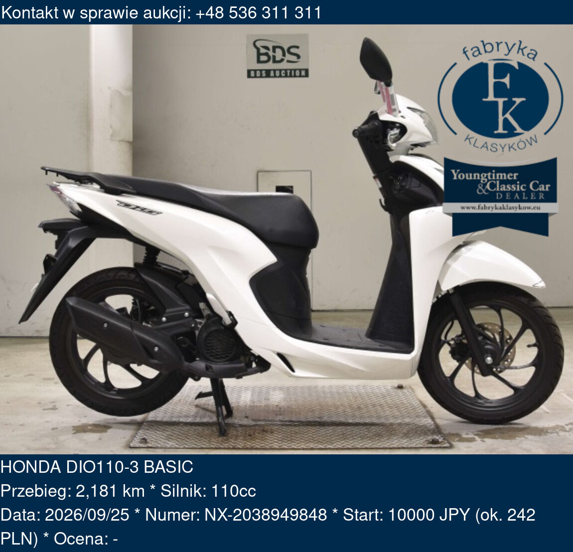 HONDA DIO110-3 BASIC  - zdjęcie 2
