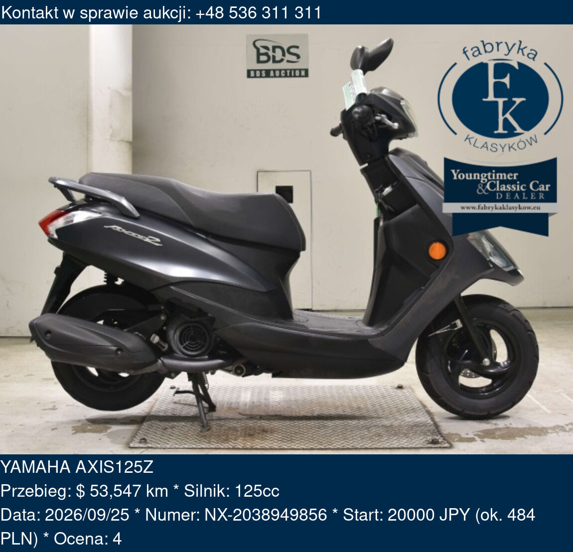 YAMAHA AXIS125Z  - zdjęcie 2