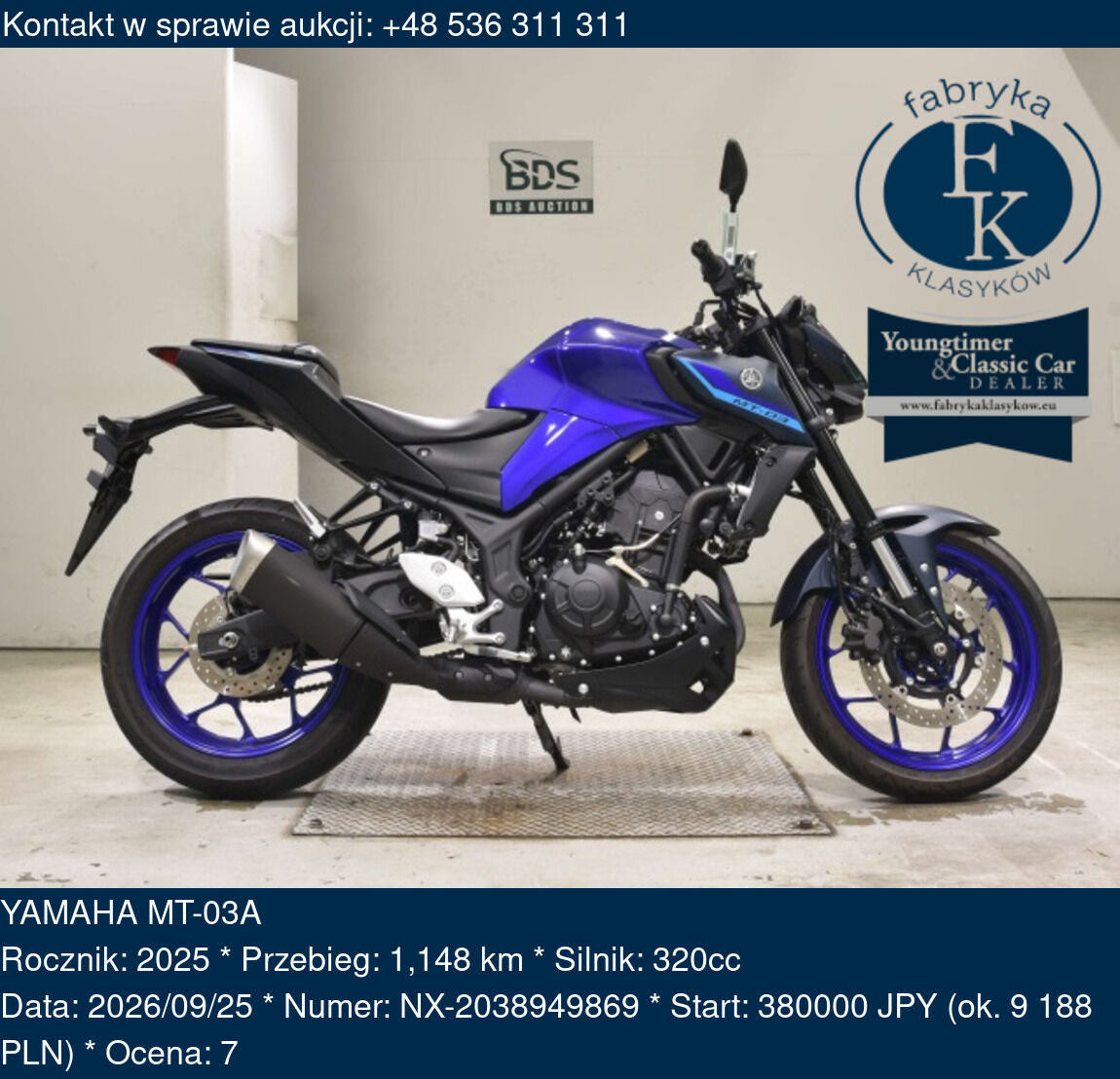 YAMAHA MT-03A 2025 - zdjęcie 2
