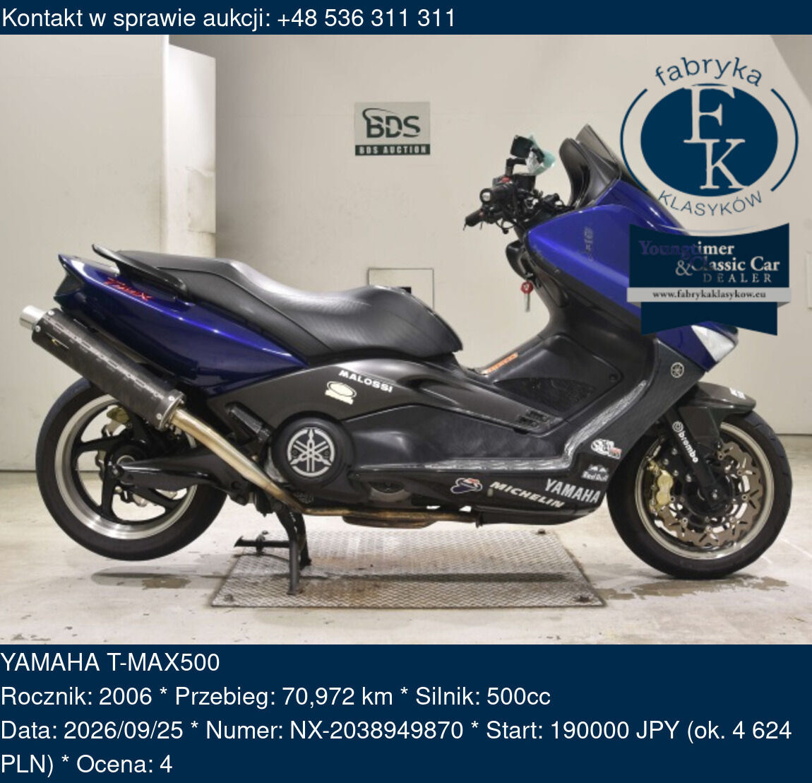 YAMAHA T-MAX500 2006 - zdjęcie 2