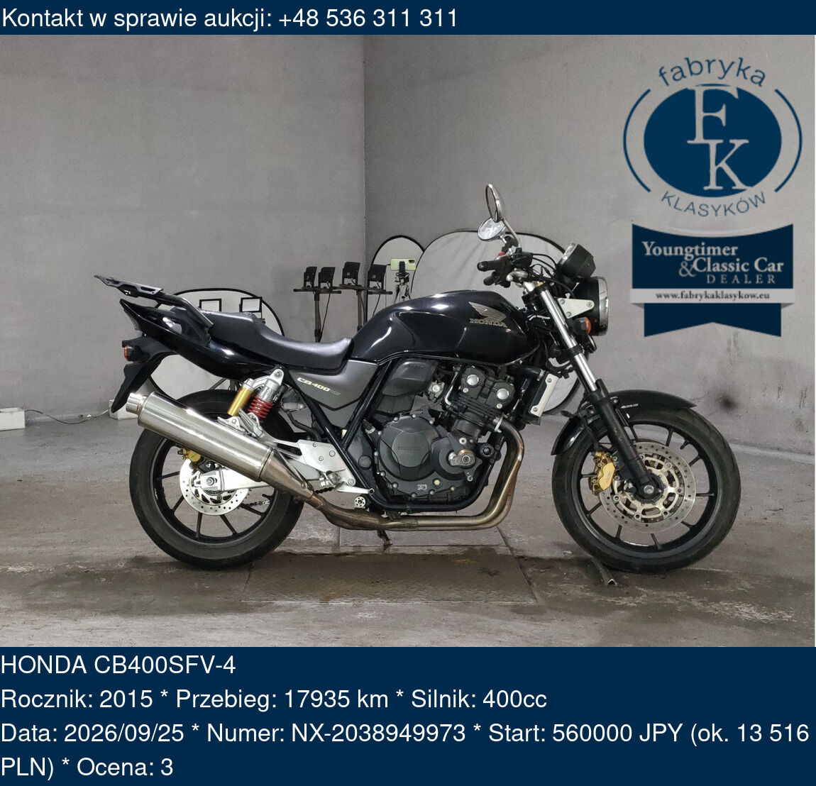 HONDA CB400SFV-4 2015 - zdjęcie 2