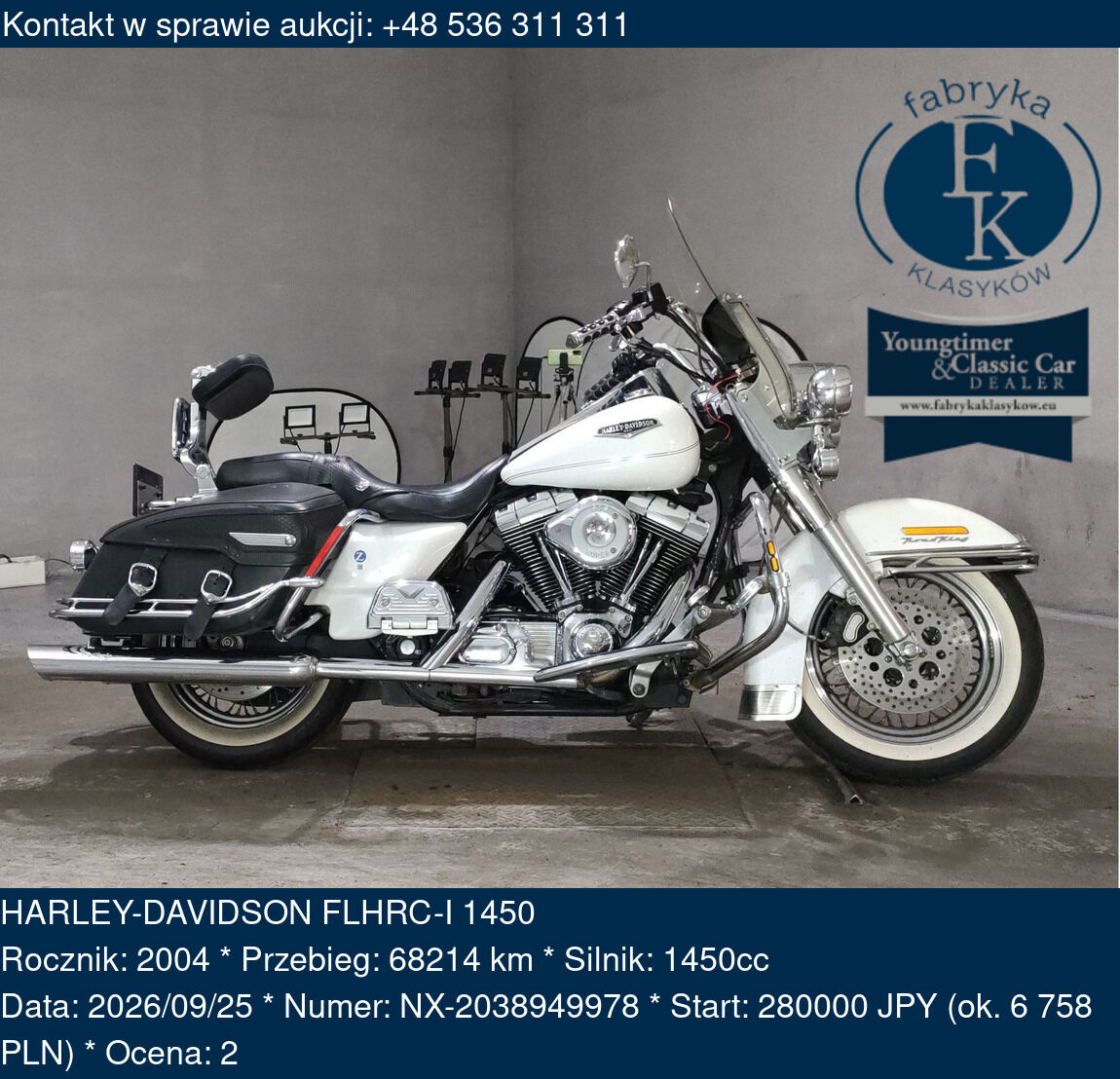 HARLEY-DAVIDSON FLHRC-I 1450 2004 - zdjęcie 2