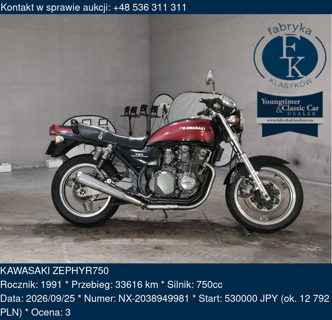KAWASAKI ZEPHYR750 1991 - zdjęcie 2