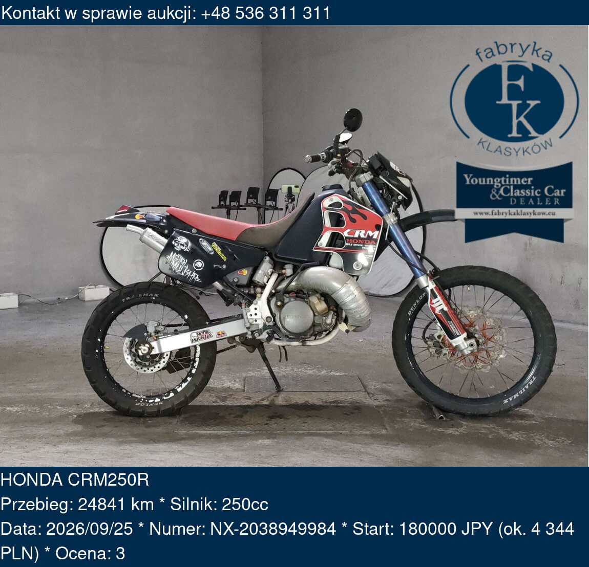 HONDA CRM250R  - zdjęcie 2