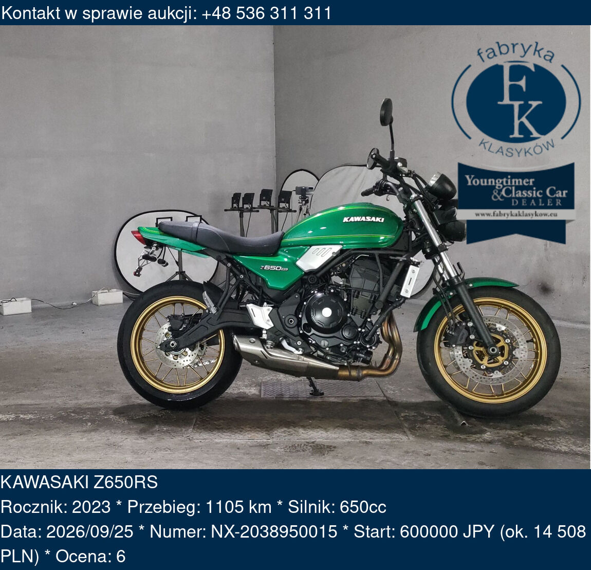 KAWASAKI Z650RS 2023 - zdjęcie 2