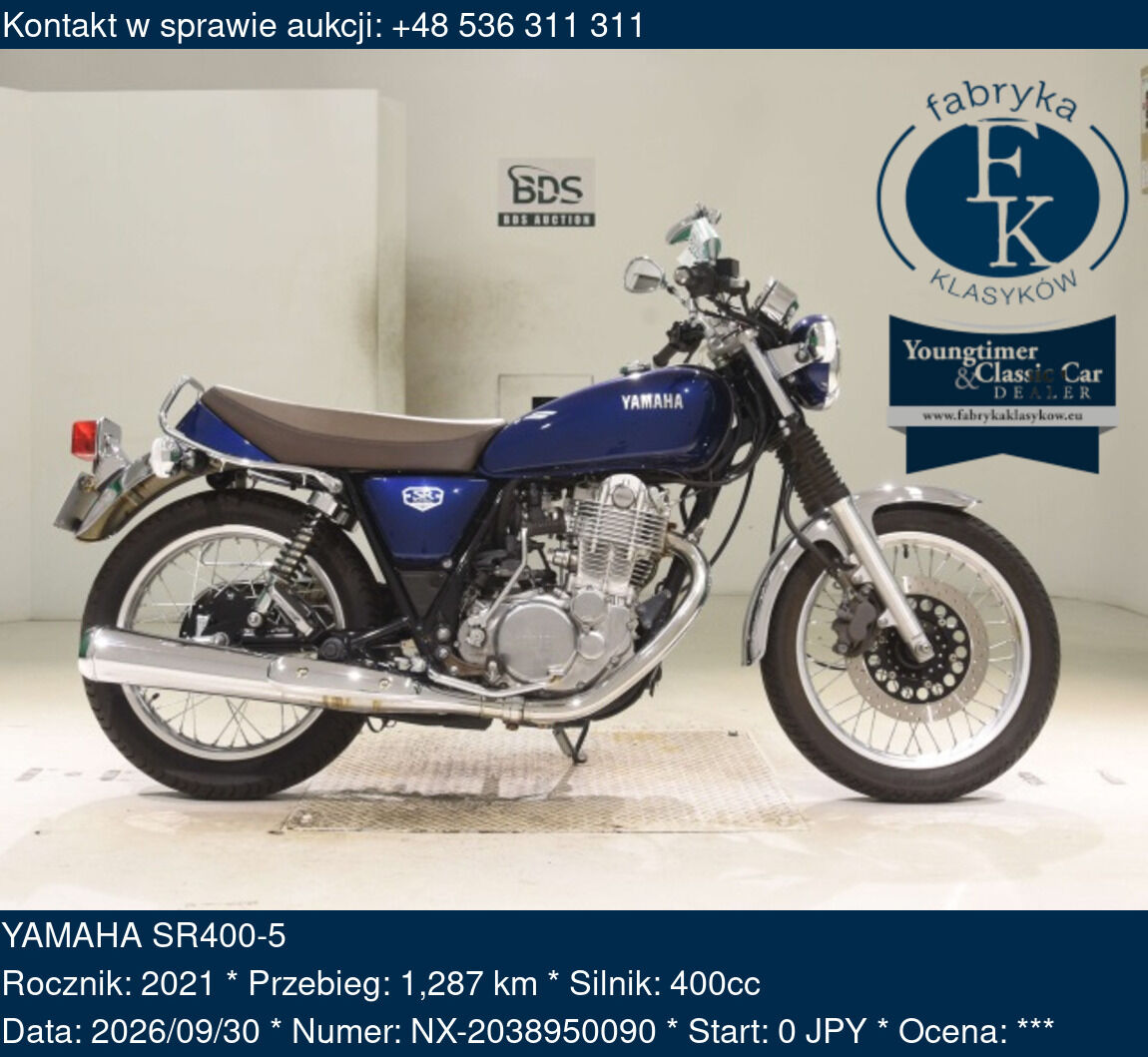 YAMAHA SR400-5 2021 - zdjęcie 2