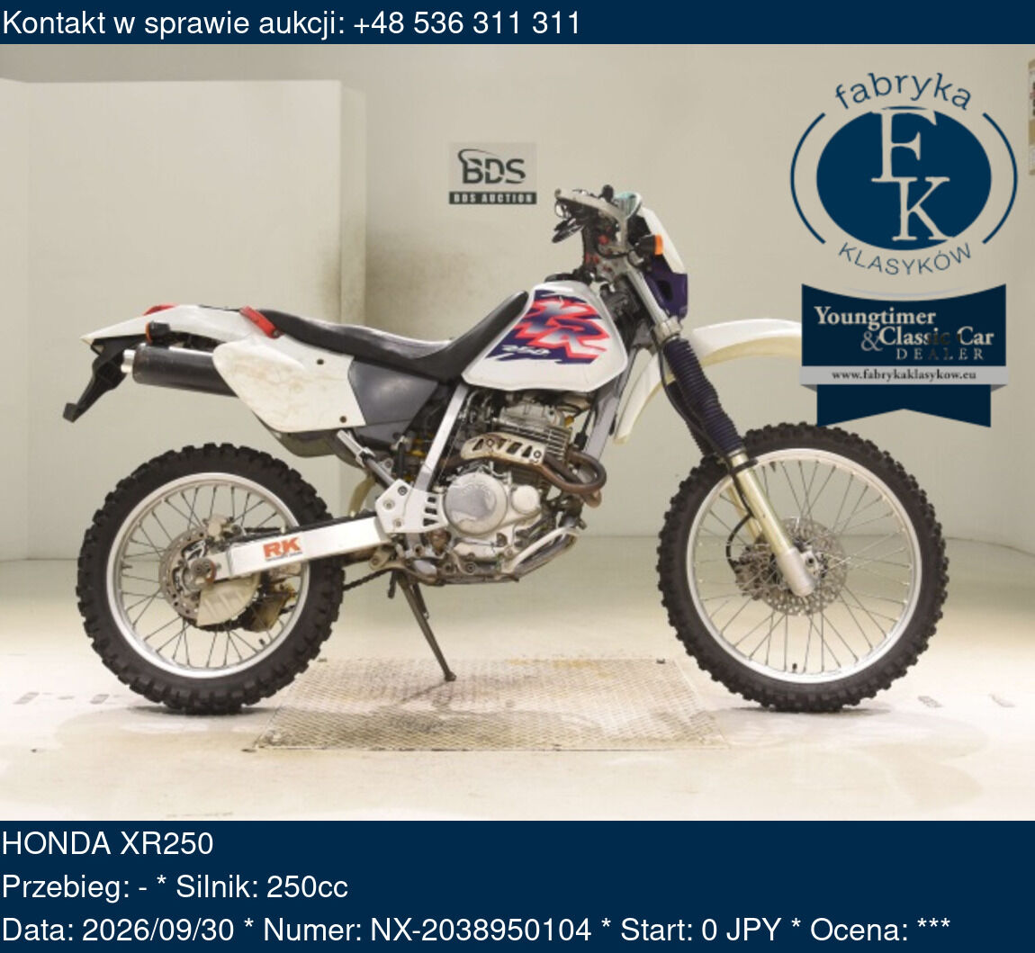 HONDA XR250  - zdjęcie 2