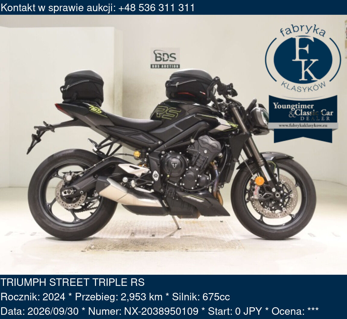 TRIUMPH STREET TRIPLE RS 2024 - zdjęcie 2