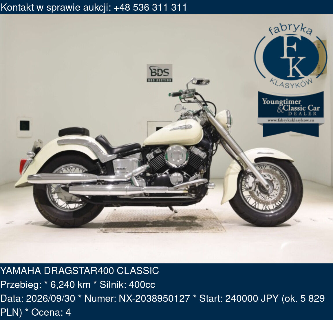 YAMAHA DRAGSTAR400 CLASSIC  - zdjęcie 2