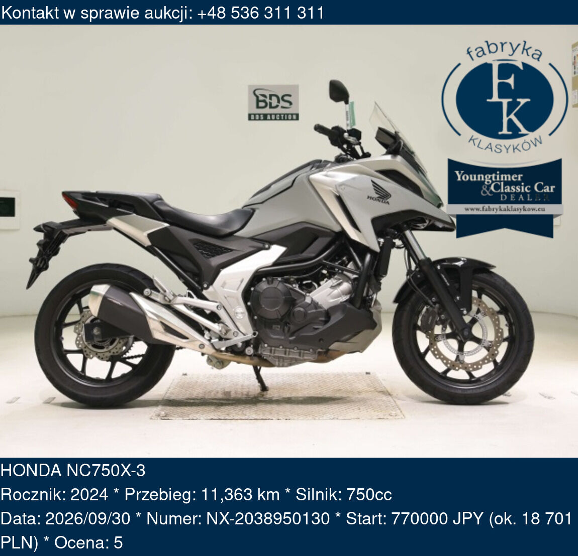 HONDA NC750X-3 2024 - zdjęcie 2