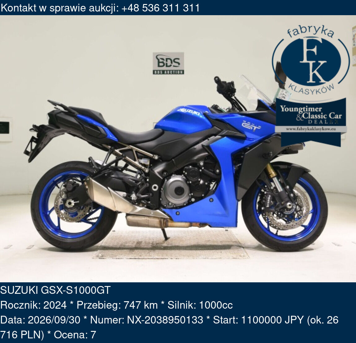 SUZUKI GSX-S1000GT 2024 - zdjęcie 2