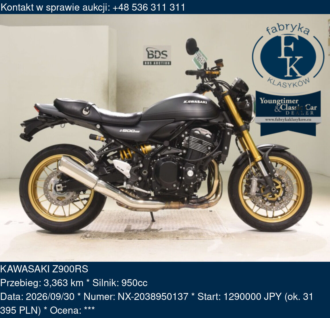 KAWASAKI Z900RS  - zdjęcie 2