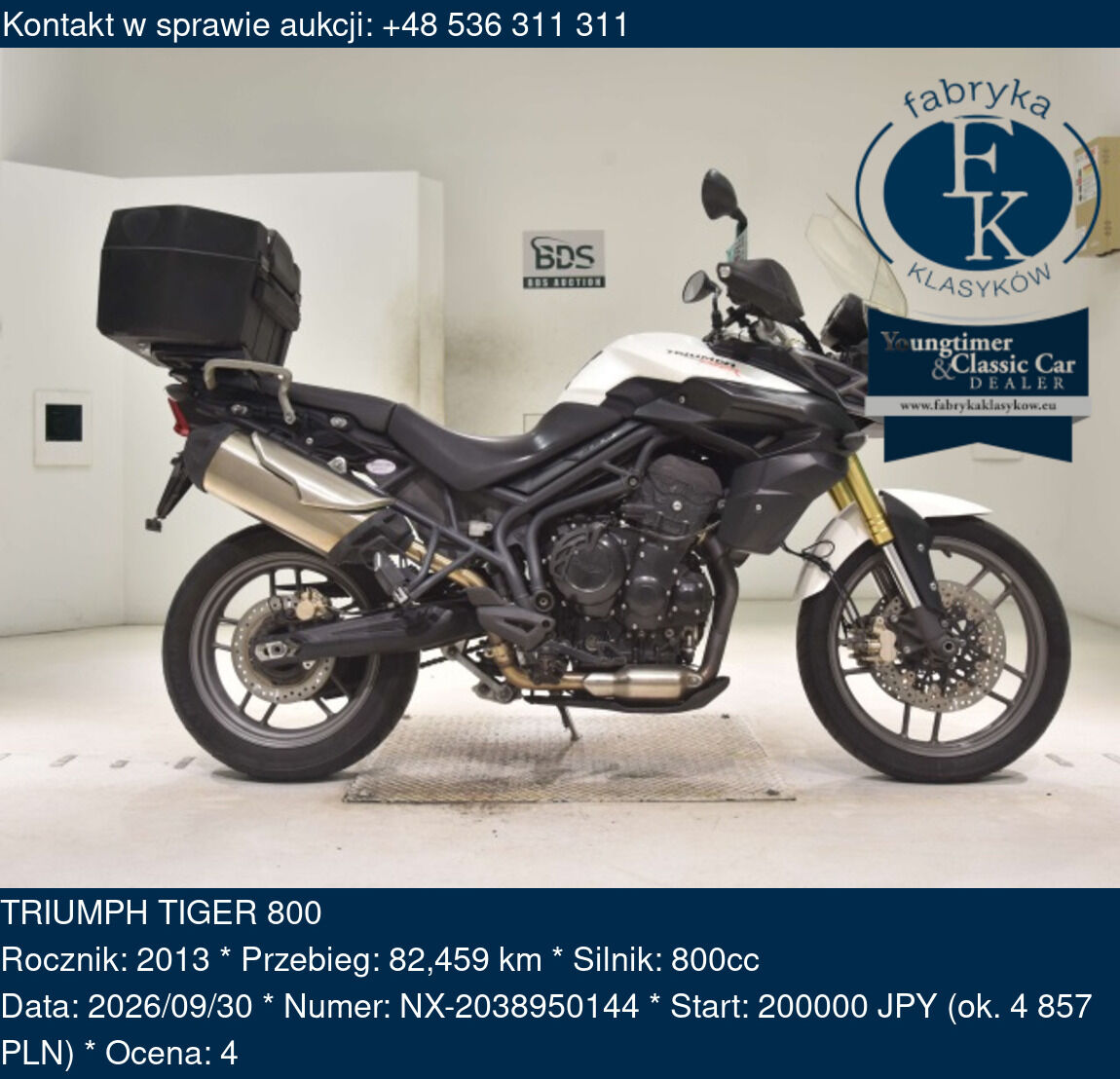 TRIUMPH TIGER 800 2013 - zdjęcie 2