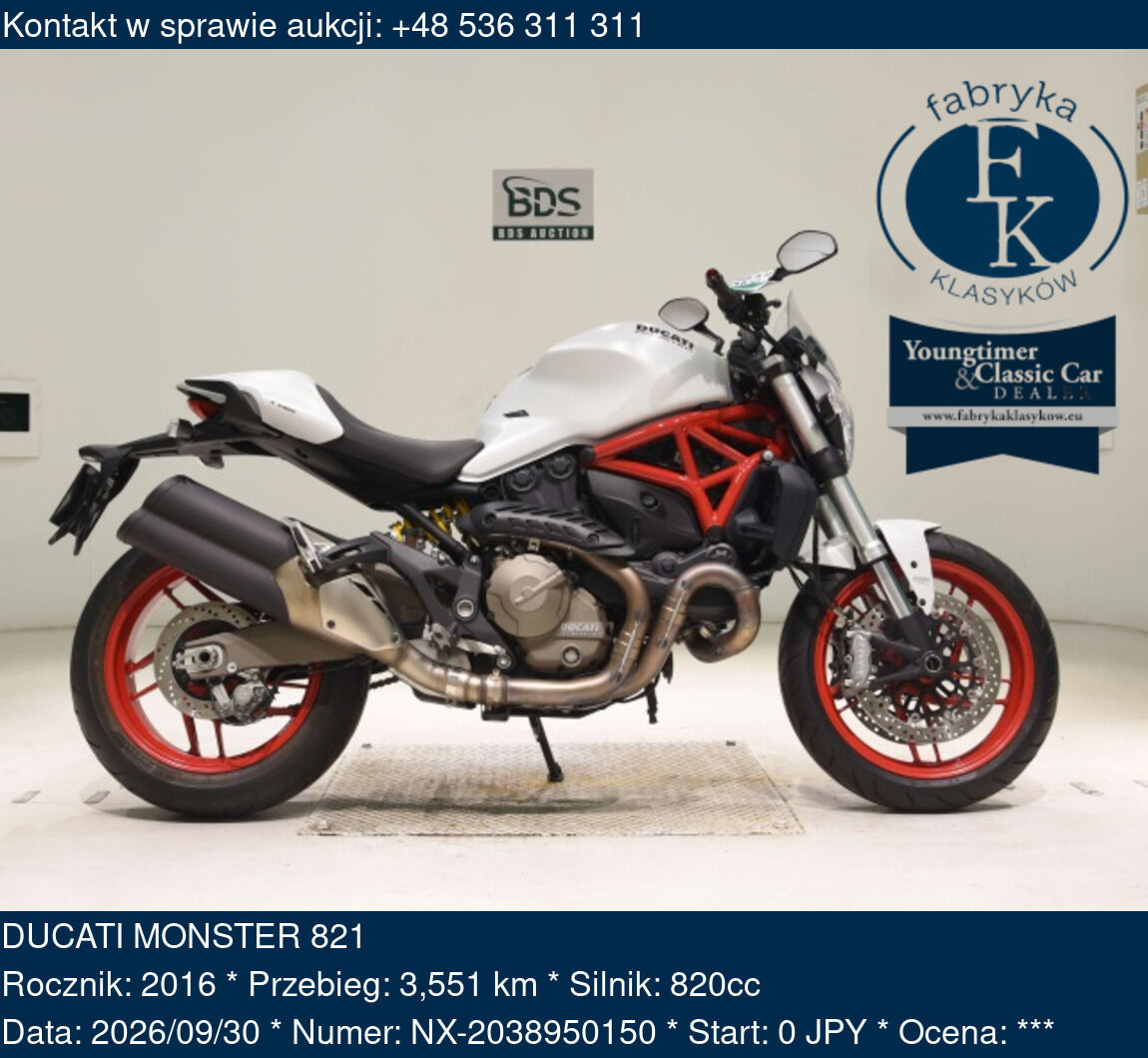 DUCATI MONSTER 821 2016 - zdjęcie 2