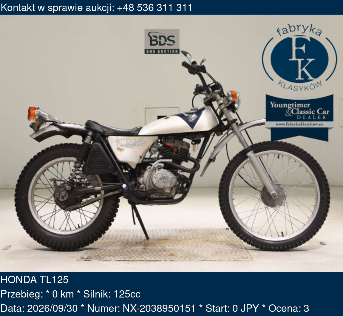 HONDA TL125  - zdjęcie 2