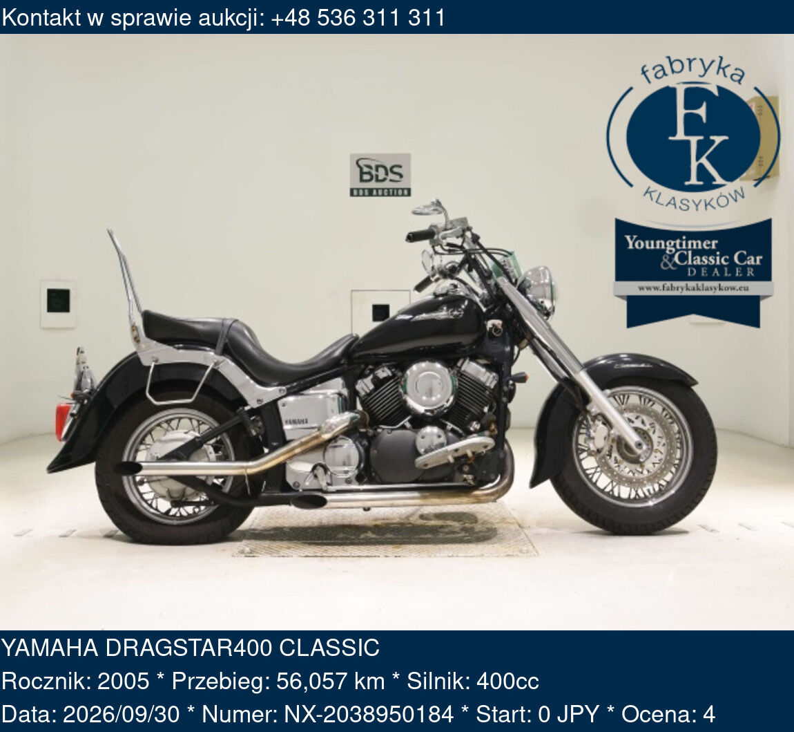 YAMAHA DRAGSTAR400 CLASSIC 2005 - zdjęcie 2