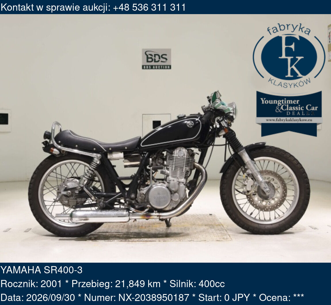 YAMAHA SR400-3 2001 - zdjęcie 2
