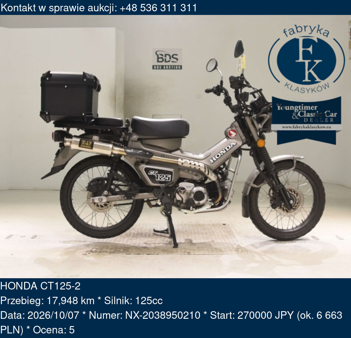 HONDA CT125-2  - zdjęcie 2