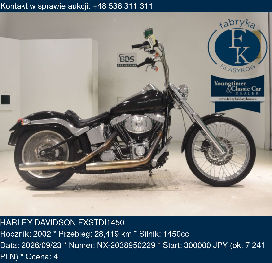 HARLEY-DAVIDSON FXSTDI1450 2002 - zdjęcie 2