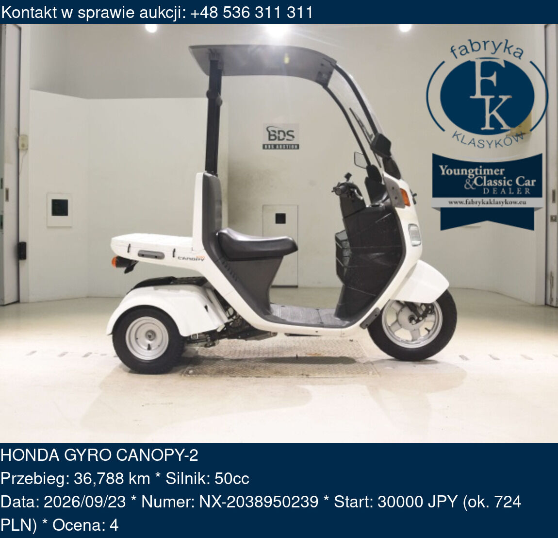 HONDA GYRO CANOPY-2  - zdjęcie 2