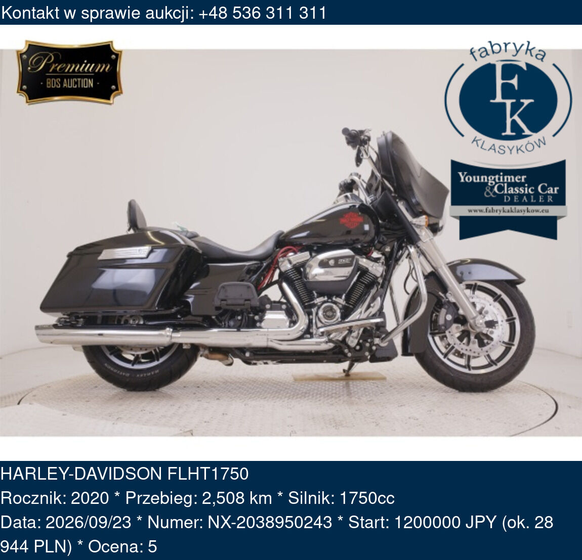 HARLEY-DAVIDSON FLHT1750 2020 - zdjęcie 2