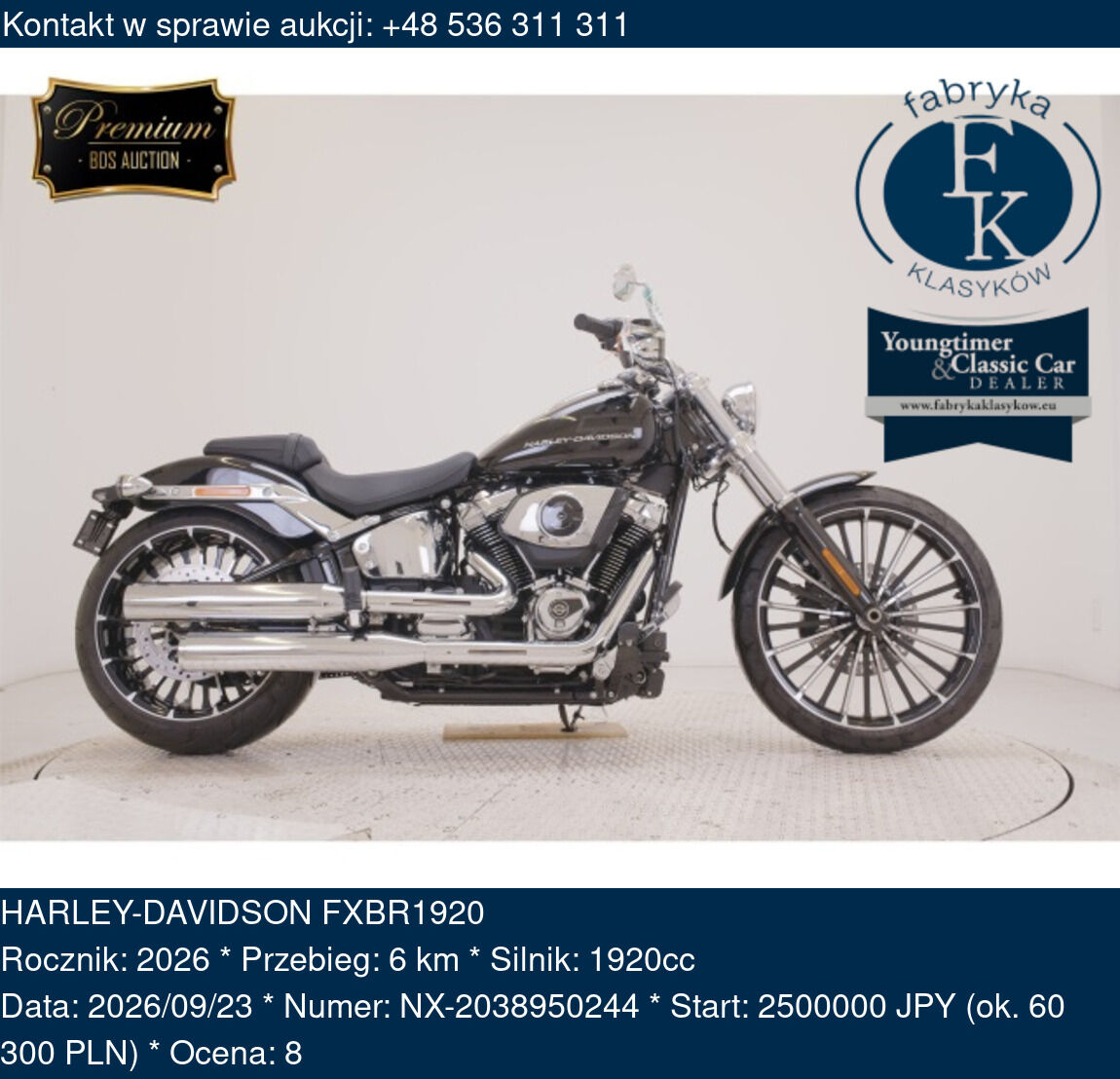 HARLEY-DAVIDSON FXBR1920 2026 - zdjęcie 2