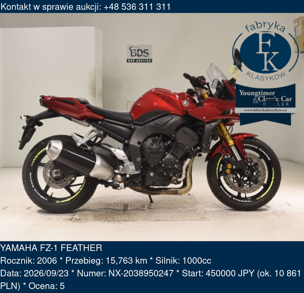 YAMAHA FZ-1 FEATHER 2006 - zdjęcie 2