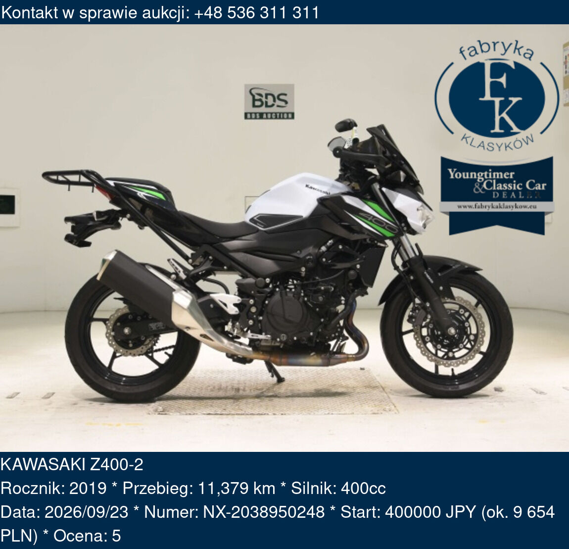 KAWASAKI Z400-2 2019 - zdjęcie 2