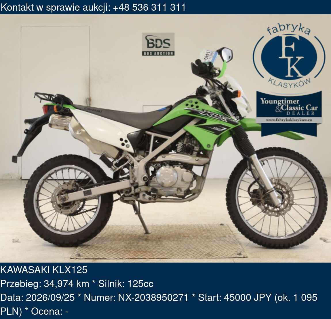 KAWASAKI KLX125  - zdjęcie 2