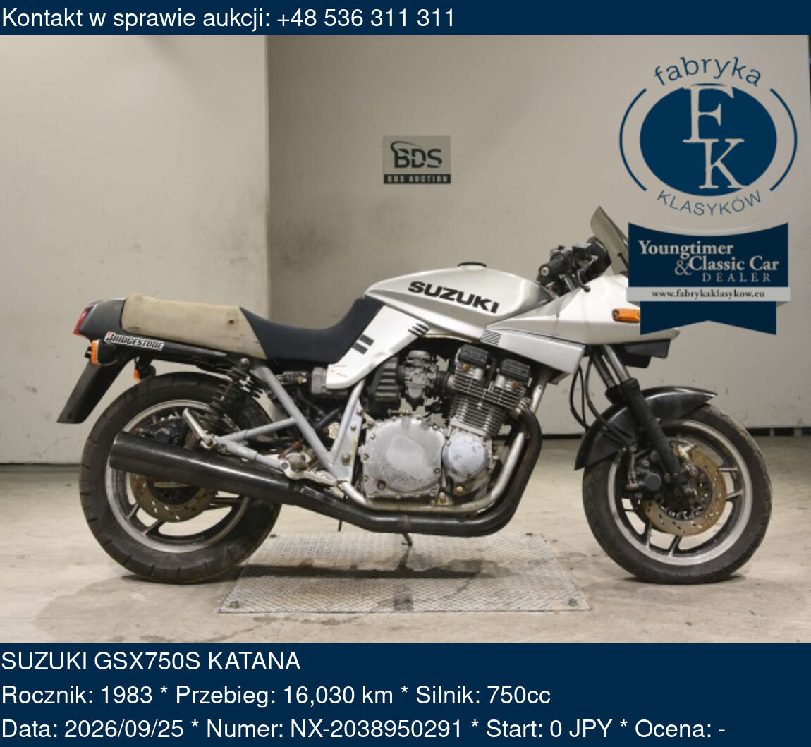 SUZUKI GSX750S KATANA 1983 - zdjęcie 2