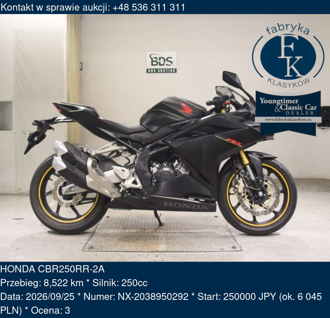 HONDA CBR250RR-2A  - zdjęcie 2