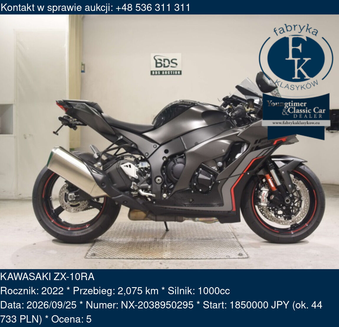 KAWASAKI ZX-10RA 2022 - zdjęcie 2