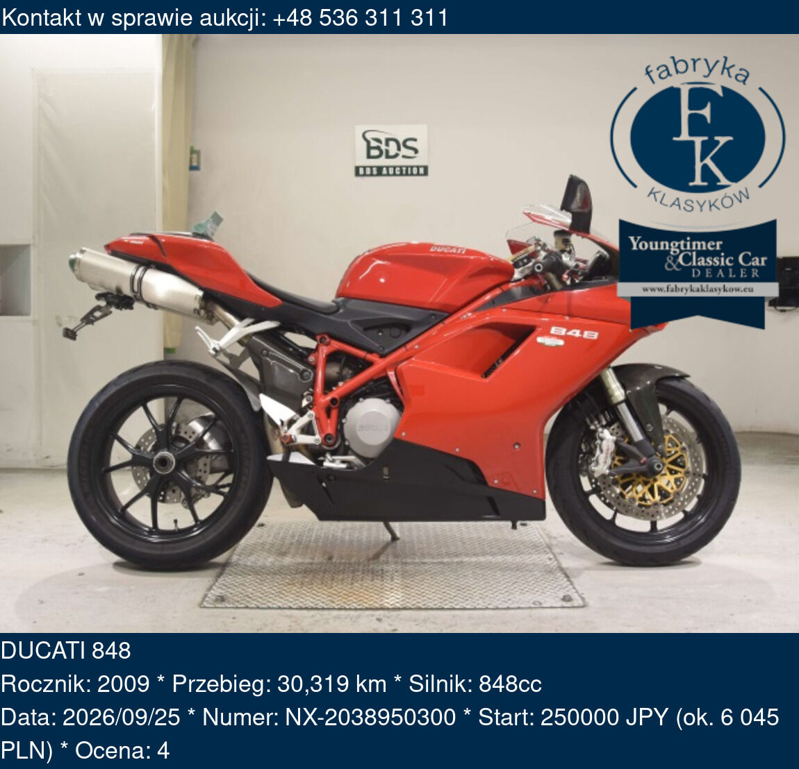 DUCATI 848 2009 - zdjęcie 2