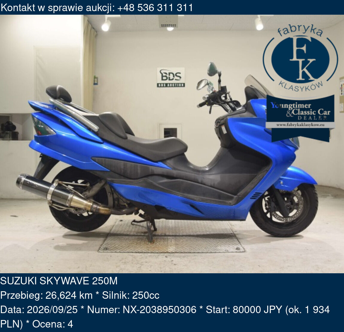 SUZUKI SKYWAVE 250M  - zdjęcie 2